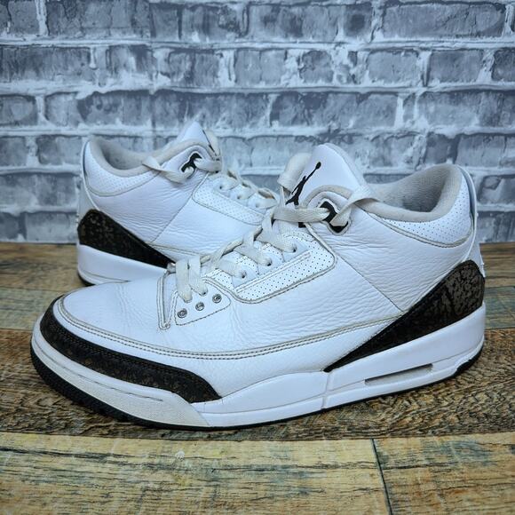 Nike Air Jordan 3 Retro Mocha 2018 White Brown 136064-122 Mens Size 11 Rare - Picture 1 of 12